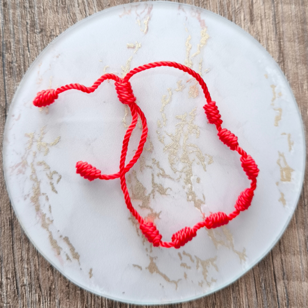 Pulsera 7 nudos roja